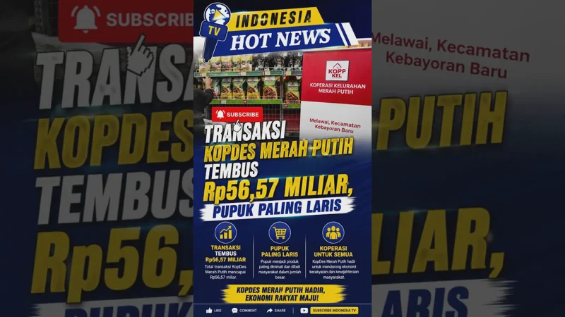 Tembus Rp 56,69 Miliar, Terungkap Produk Paling Laris di Transaksi Kopdes Merah Putih