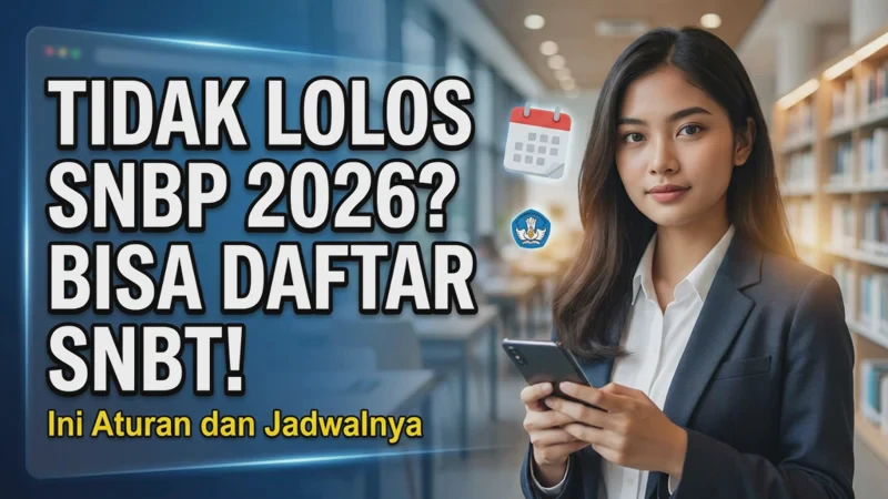 Tidak Lolos SNBP 2026, Apakah Bisa Daftar SNBT? Ini Aturan dan Jadwalnya