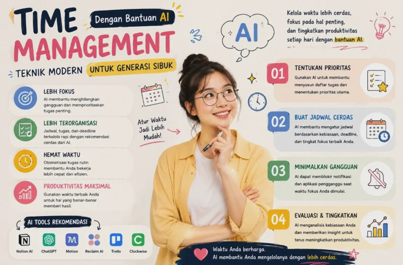 Time Management dengan Bantuan AI: Teknik Modern untuk Generasi Sibuk