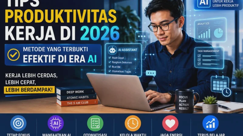 Tips Produktivitas Kerja di 2026: Metode yang Terbukti Efektif di Era AI