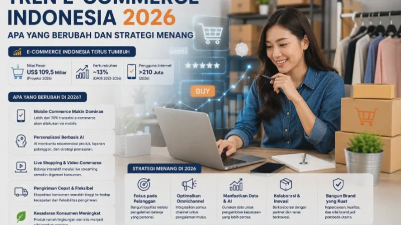 Tren E-commerce Indonesia 2026: Apa yang Berubah dan Strategi Menang