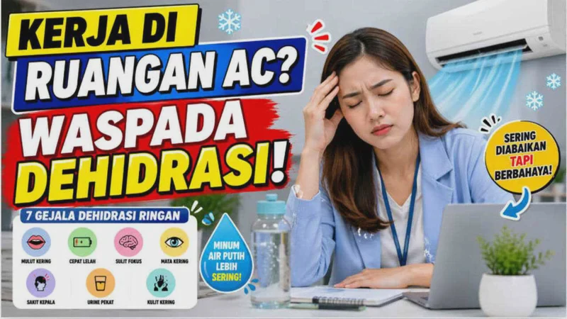 Waspada Silent Dehydration di Ruangan Ber-AC Ini Tanda dan Bahaya yang Wajib Kamu Tahu