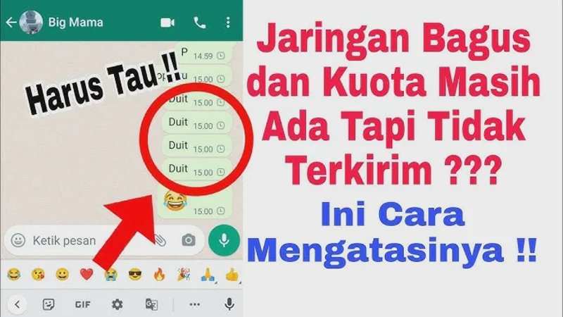 Cara Mengatasi WhatsApp Tidak Bisa Mengirim Pesan Padahal Sinyal Kuat